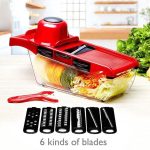 10 IN 1 Mandoline Slicer Vegetable Grater Cutter With Stainless Steel Blade
